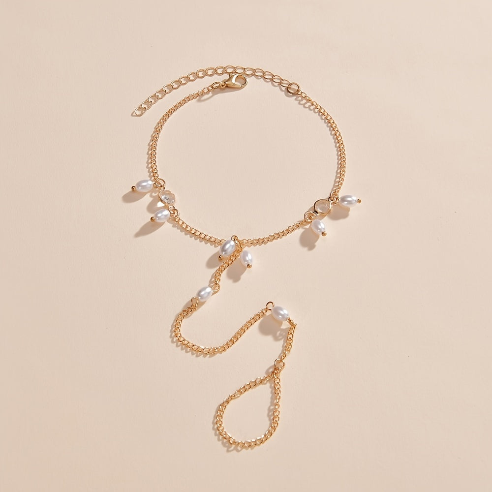 Step Up Your Style with our Vintage Toe Ring Anklet - Perfect for Women and Girls!
