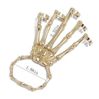 Skeleton Ghost Claw Bracelet: Add a Touch of Halloween Charm to Your Nightclub Look!