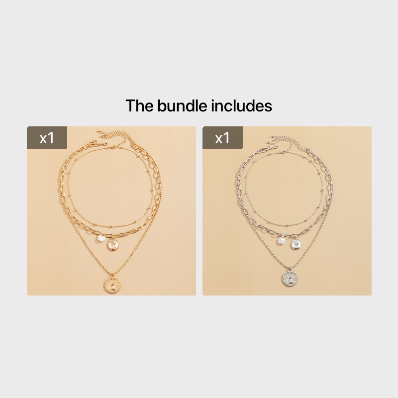 Gorgeous Vintage Baroque Pearl Metal Pendant Set - Perfect Gift for the Special Woman in Your Life!