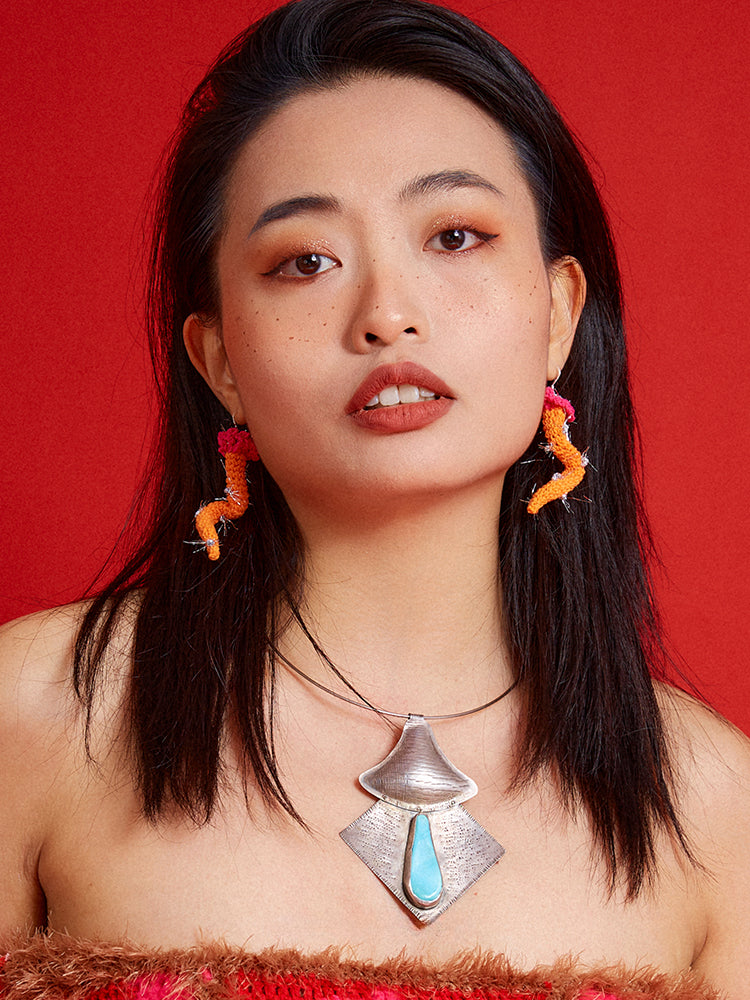 LB Hand Crochet "Dragon Whisker" Earrings LOJL110