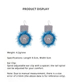 LB Hand Crochet "Square Round" Earrings LOJL106