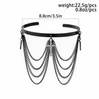 Stackable Tassel Chain Arm Bangle Adjustable Body Jewelry Decoration For Women & Girls 1 Pc