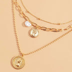 Gorgeous Vintage Baroque Pearl Metal Pendant Set - Perfect Gift for the Special Woman in Your Life!