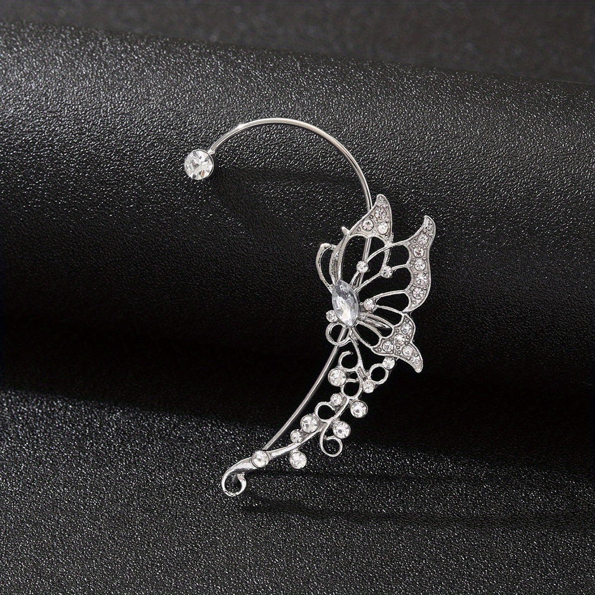 Upgrade Your Style with our Ladies Fashion Zicron Butterfly Earrings - No Piercing Required!