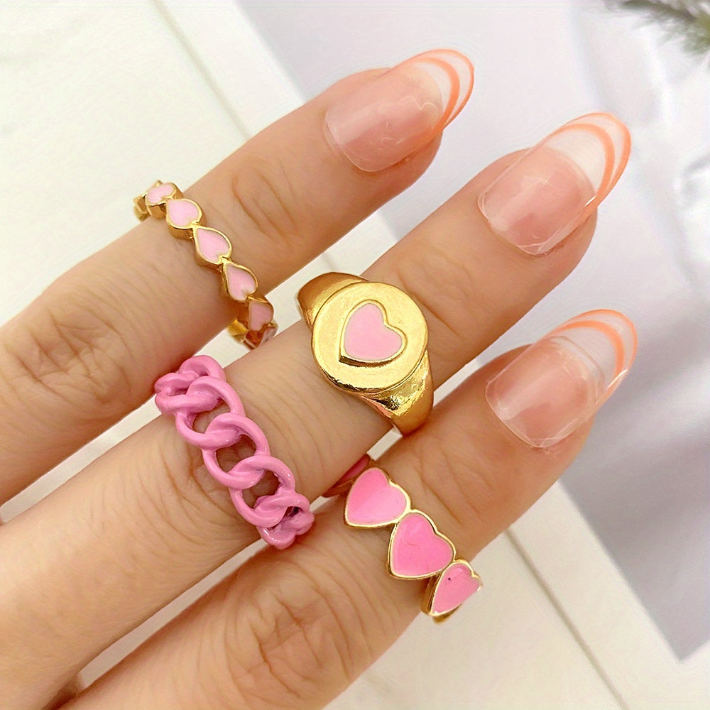 Sindlan 6Pcs Aesthetic White Moving Butterfly Rings For Women