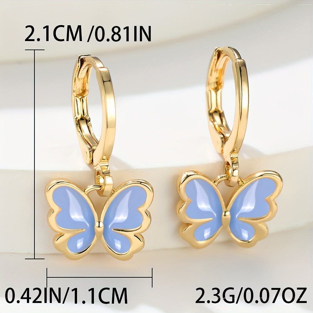 Gorgeous 18K Gold Plated Butterfly Earrings - A Timeless Gift for the Stylish Woman