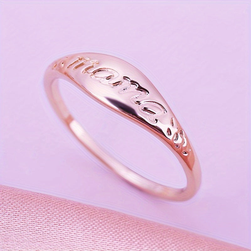 Surprise Your Mom with a Simple and Elegant Mama Letter Ring this Mother's Day
