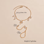 Step Up Your Style with our Vintage Toe Ring Anklet - Perfect for Women and Girls!