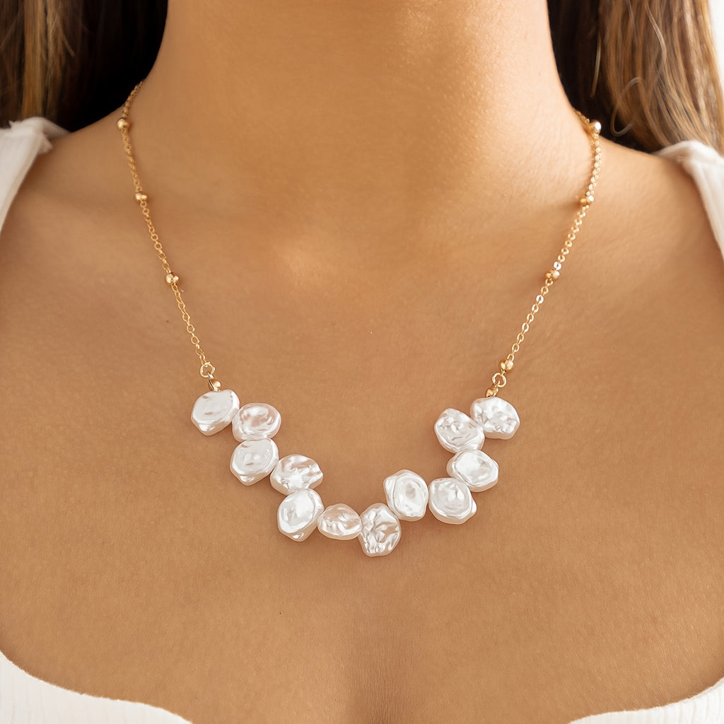 Gorgeous Elegant Special-Shaped Pearl Necklace - Perfect for Any Occasion!