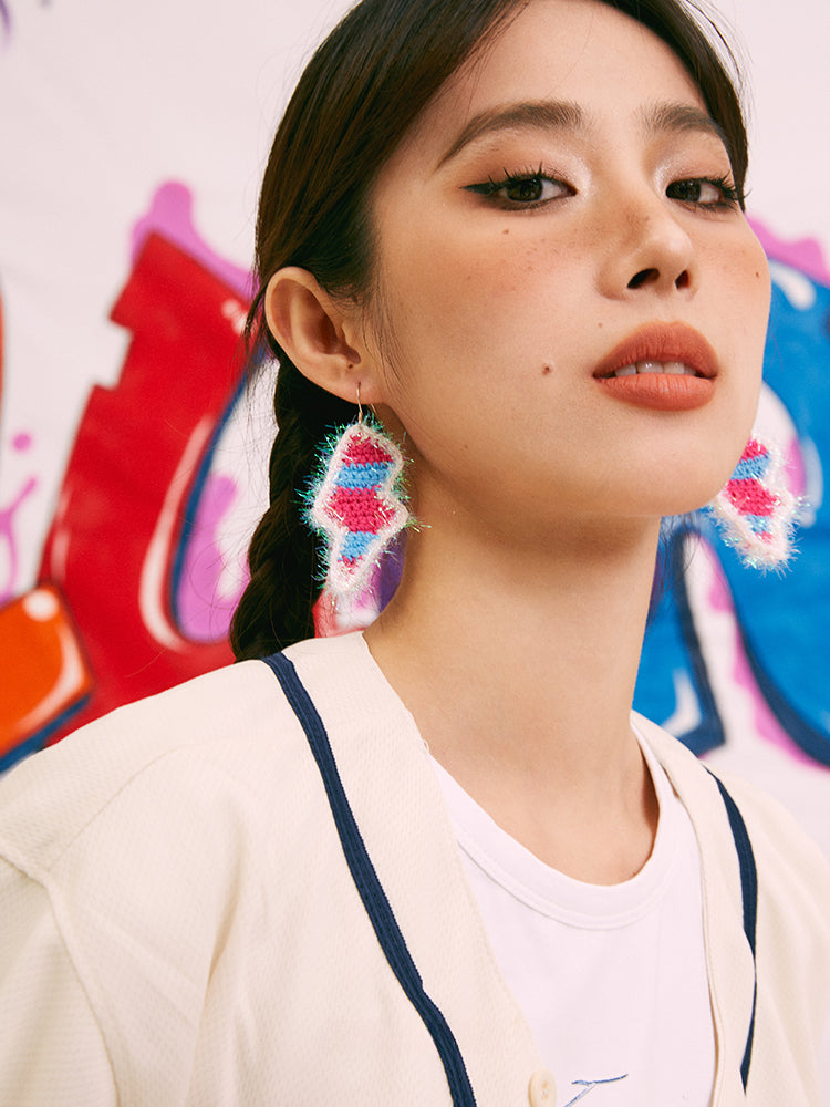 LB Hand Crochet "Lightning" Earrings LOJL103