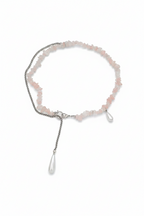 FN Asymmetric Pendant Chain Crystal Necklace LOJS84