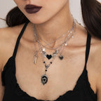 5-Piece Vintage Arrow Heart Pendant Set - Perfect Gift for Women, Mom, Wife, and Girls!