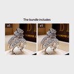 Sparkling Big Zircon Stone Ring Set: A Perfect Fashionable Bridal Wedding Ring Set