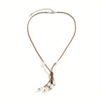 Elevate Your Style with Our Leather Pearl Choker Necklace - Perfect Valentines Day Gift Under $50! Lightweight and Longer Than Expected, Ideal for Casual Wear. Fast Shipping Guaranteed!