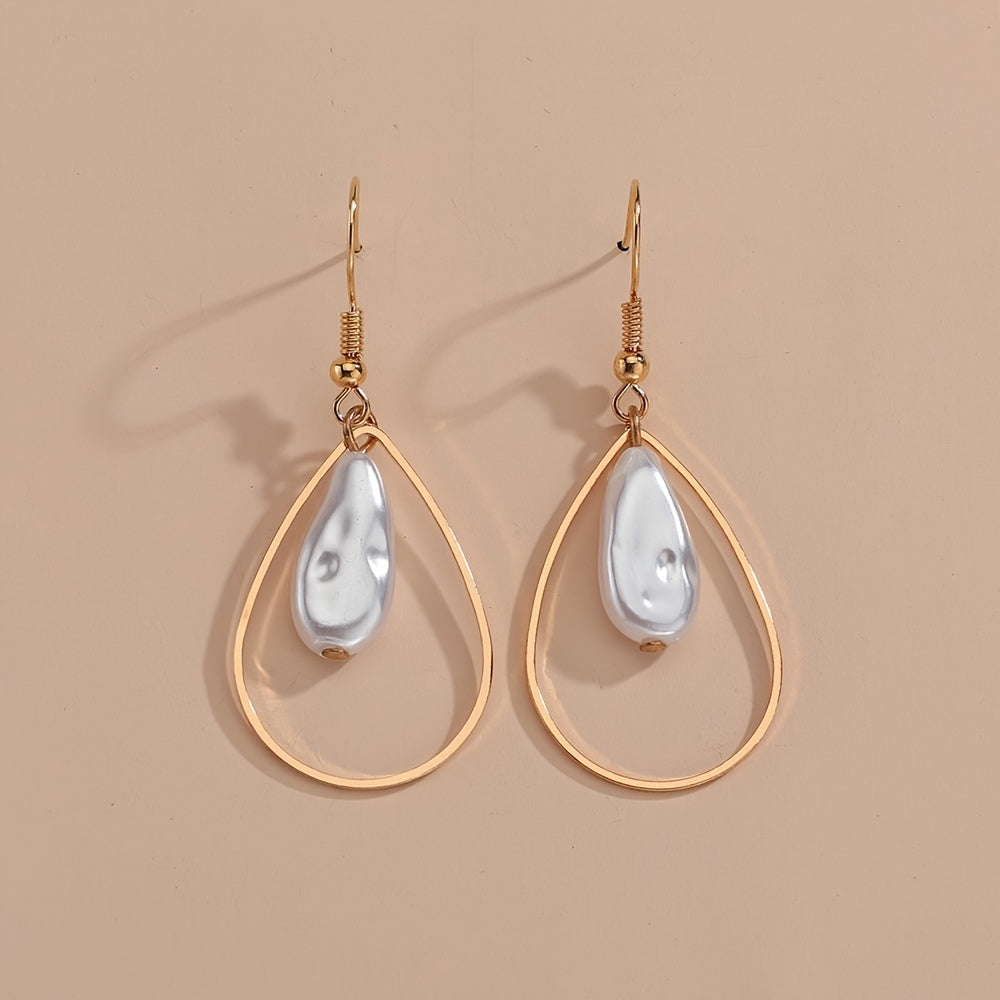 Stylish Waterdrop Faux Pearl Earrings for Women and Girls - Perfect Jewelry Gift