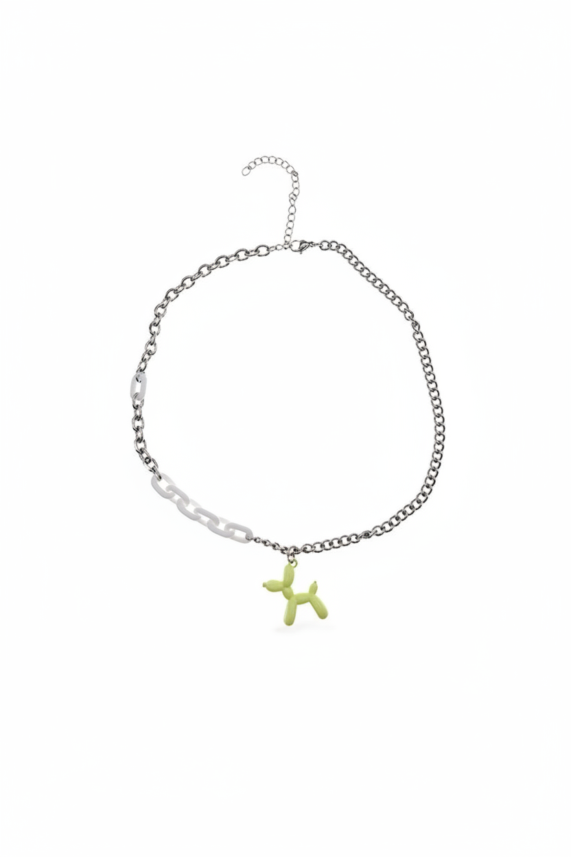 FN Dog Pendant Sweater Chain Neckchain LOJS82