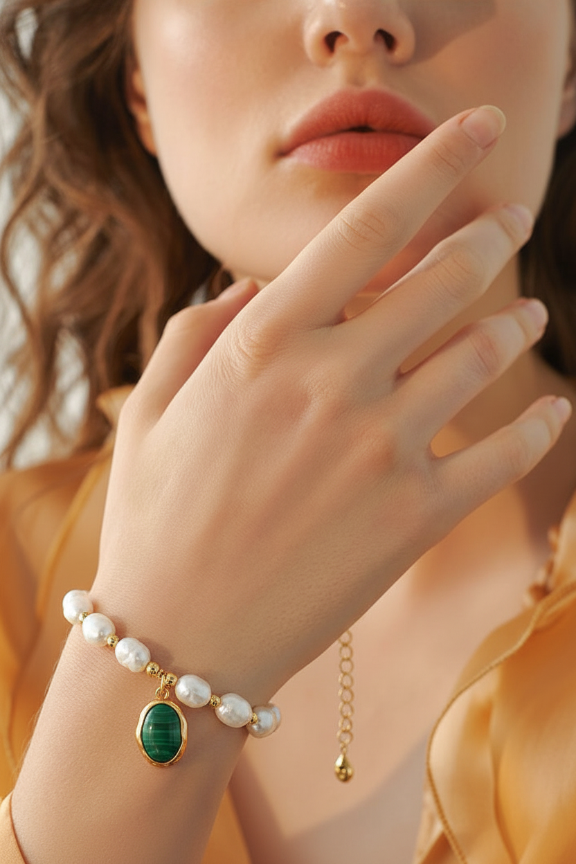 Pearl Bracelet on Model