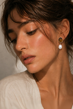 Tiger Eye Pearl Earring - New Model