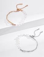 S925 Silver Minimalist Natural Pearl Bracelet LOJ02