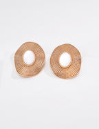 S925 Silver Tiger's Eye Mother-of-Pearl Earrings LOJ08