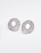 S925 Silver Tiger's Eye Mother-of-Pearl Earrings LOJ08