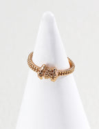 S925 Silver Vintage Bow Open Ring LOJ28