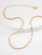 S925 Silver Heart-Link Chain Necklace LOJ49