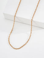 S925 Silver Fine Cable Chain Necklace — The Essential Layer LOJ69