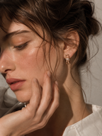 S925 Silver CZ Bow Knot Stud Earrings | Vintage Gold & Platinum LOJ99