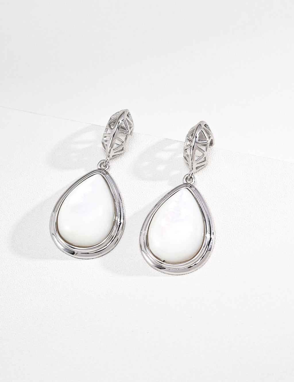 S925 Silver Moonfall Lapis Lazuli & Amazonite Teardrop Drop Earrings | Vintage Gold LOJ123