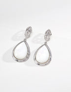 S925 Silver Moonfall Lapis Lazuli & Amazonite Teardrop Drop Earrings | Vintage Gold LOJ123