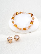 S925 Silver CZ Huggie Earrings | Vintage Gold Minimalist LOJ90