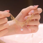925 Silver 22K Gold Plated Super Romantic Bud Silk Mermaid Necklace