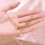 925 Silver 22K Gold Plated Super Romantic Bud Silk Mermaid Necklace