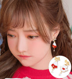 Christmas Love Angel Earrings Sterling Silver Earrings LJC11