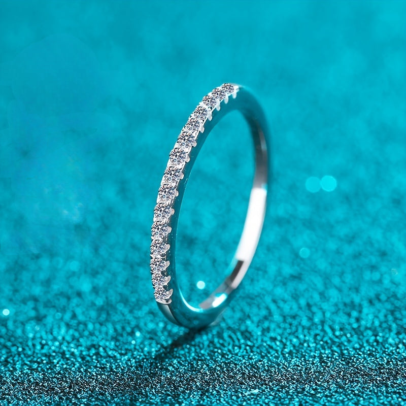 2ct Round Cut Moissanite Anniversary Ring - Stunning Wedding Engagement Band for Women - Perfect Valentine's Day Gift
