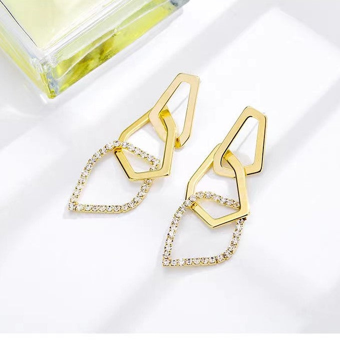 New Arrival Exaggerated Geometric Hipster Earrings PDD-CAROMAY 