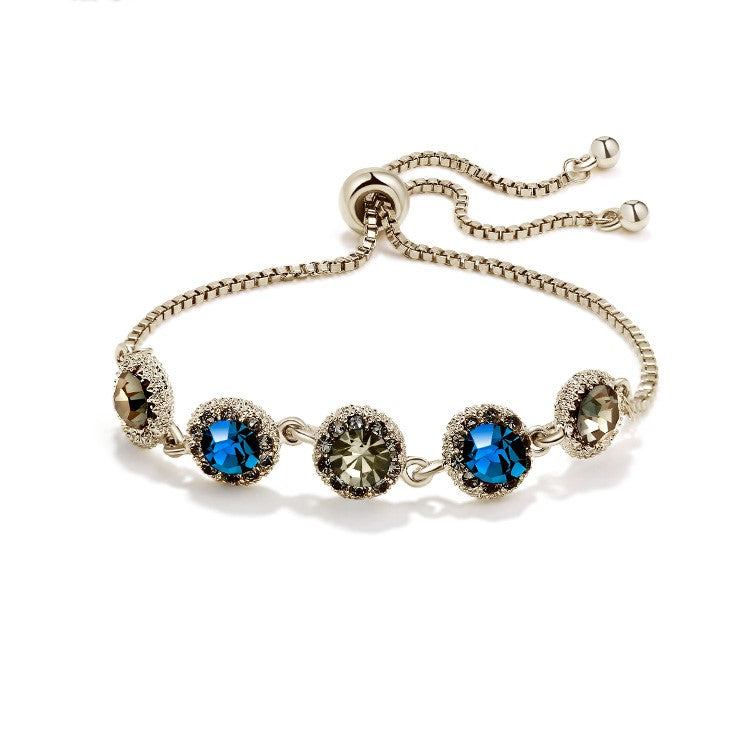 Baroque Style Sparkling Adjustable Zirconia Braceletss for Women