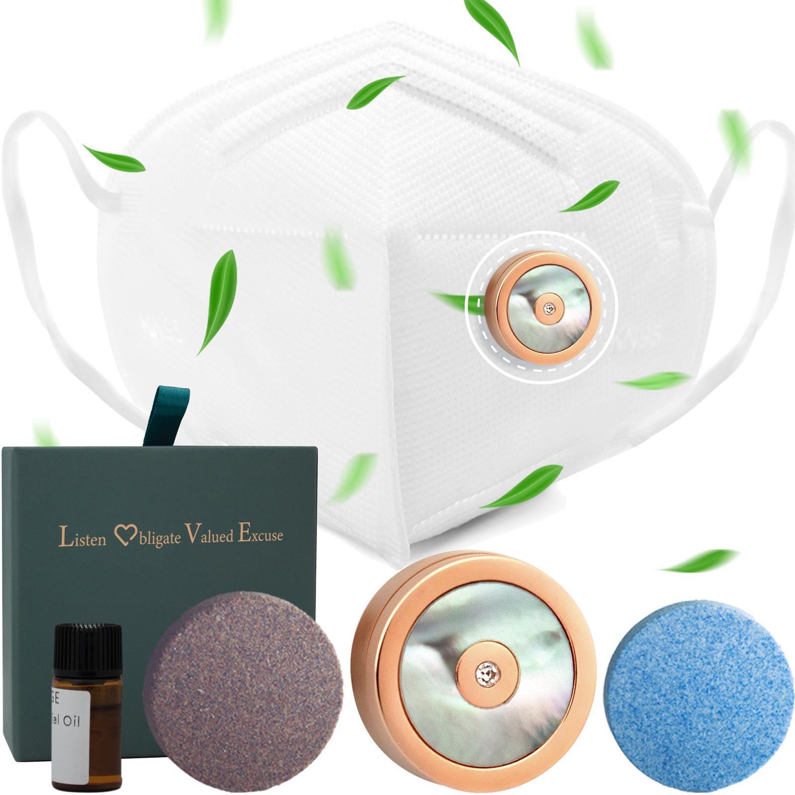 Mini Oil Diffuser with Essential Oil Set for Mask Aromatherapy Accessories - lightofjuwelen