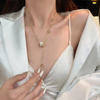 14K Gold Plated Created Opal Necklace for Women