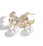 Elegant and Romantic Personality Sexy Vintage Floral Earrings 服饰与配饰 PDD Champagne Gold 