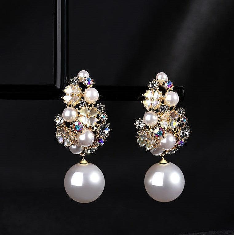 Elegant and Romantic Personality Sexy Vintage Floral Earrings 服饰与配饰 PDD 