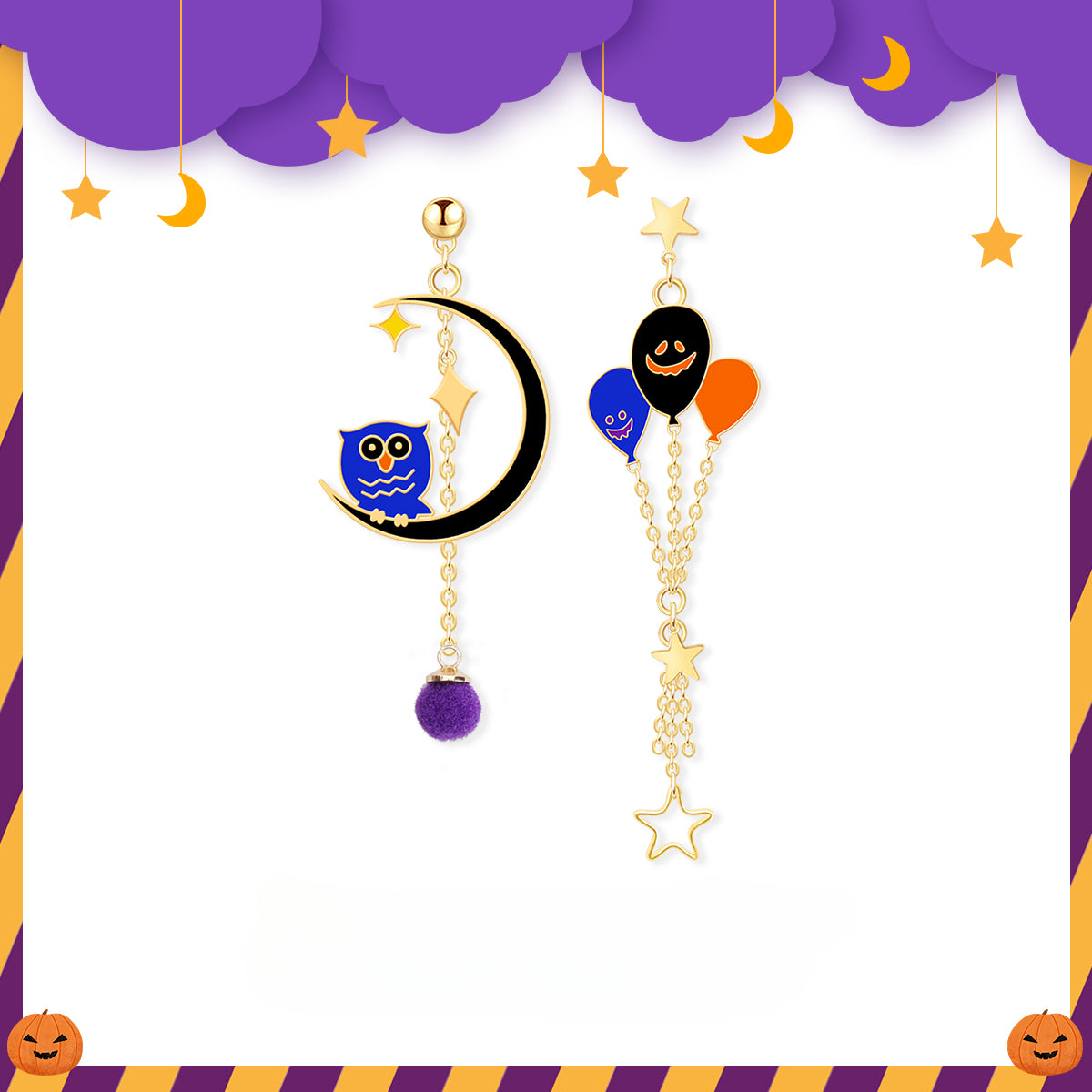 Halloween Earrings  Earnail Earclip LJH49