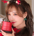Christmas Earrings Cute Asymmetric Ear Jewelry Ear Clip LJC8