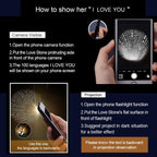 100 languages I love you Pendant Necklace Romantic Love Memory Projection Fashion Jewelry - lightofjuwelen