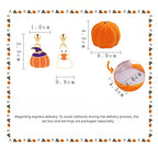Halloween Cute Pumpkin Velvet Jewelry Box Jewelry Storage Box LJH45
