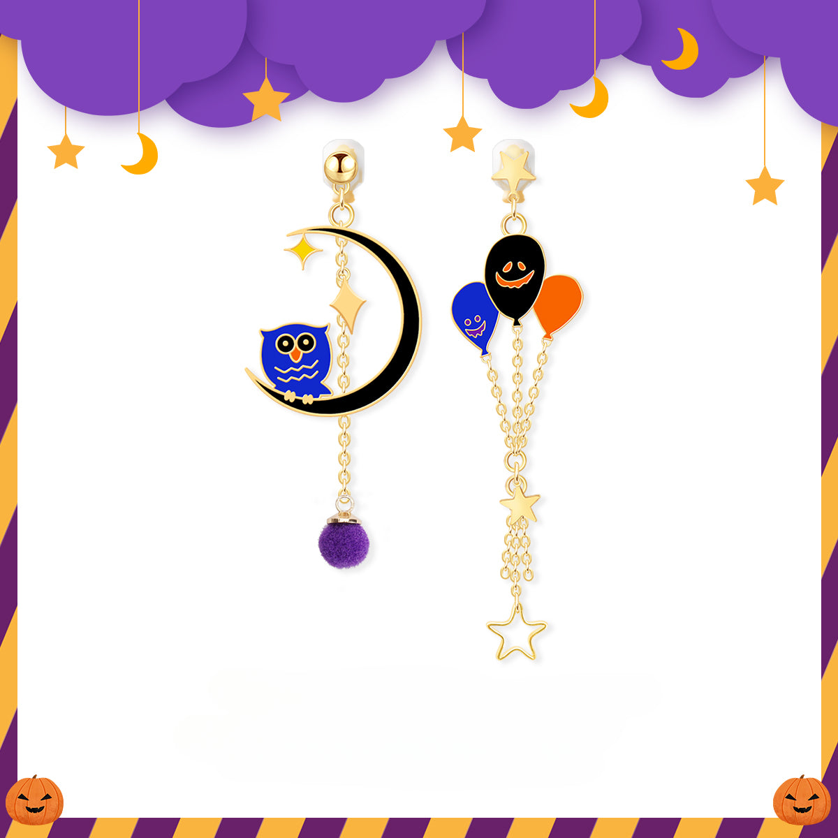 Halloween Earrings  Earnail Earclip LJH49