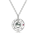 100 languages I love you Pendant Necklace Romantic Love Memory Projection Fashion Jewelry - lightofjuwelen