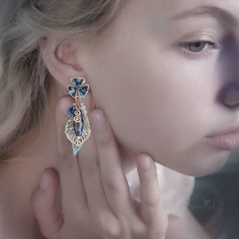 2022 Sahara Olive Tree New S925 Silver Needle Earrings - lightofjuwelen