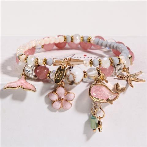 Crystal Starfish Girl Bracelet for Kid - lightofjuwelen